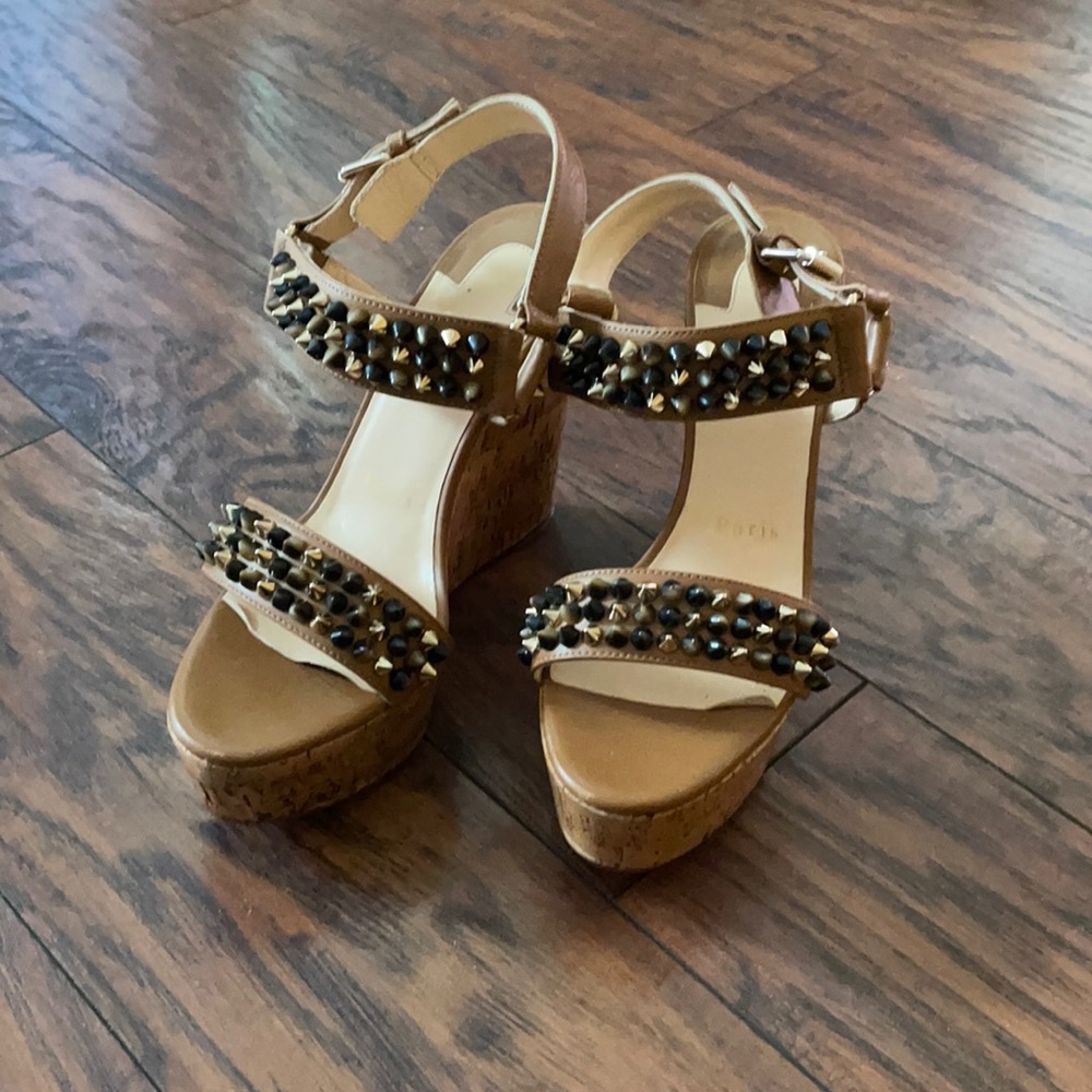 Christian Louboutins size 36 wedge